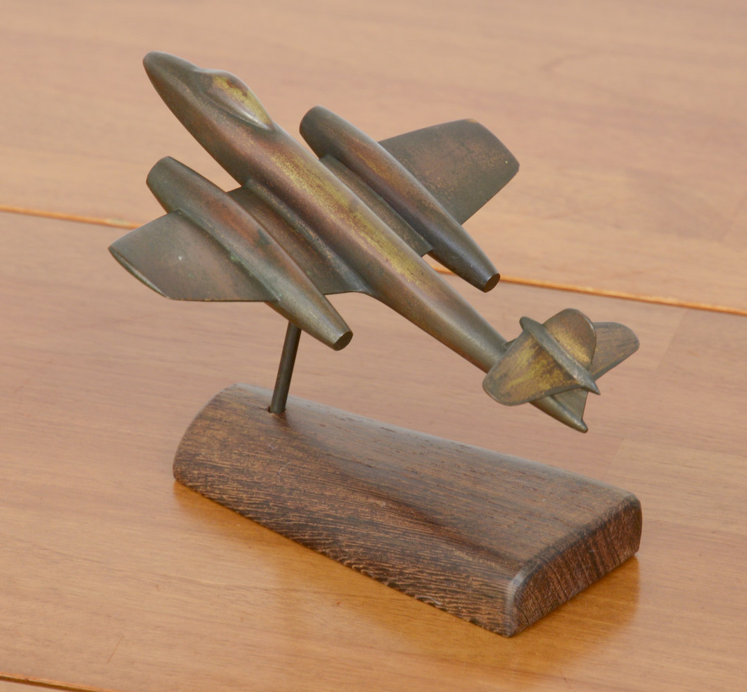 Mid-Century Gloster Meteor Sculpture - Vintage Design Point