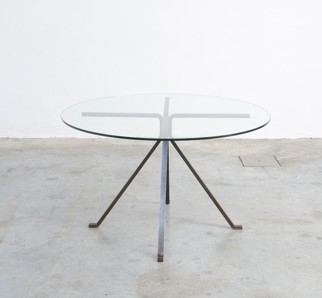 Round Dining Table Cugino Enzo Mari Driade Vintage Design Point