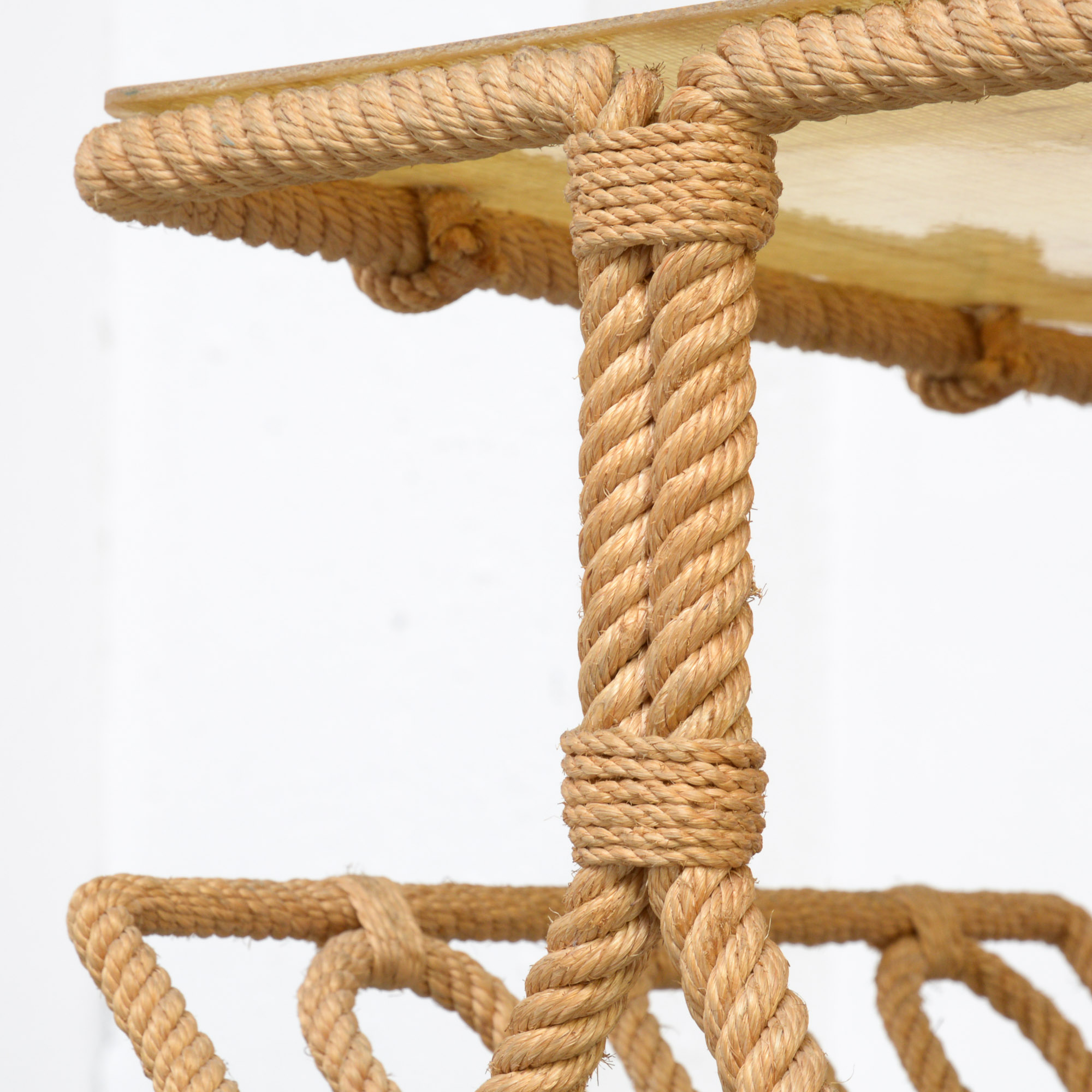 Rope Side Table by Audoux & Minet - Vintage Design Point