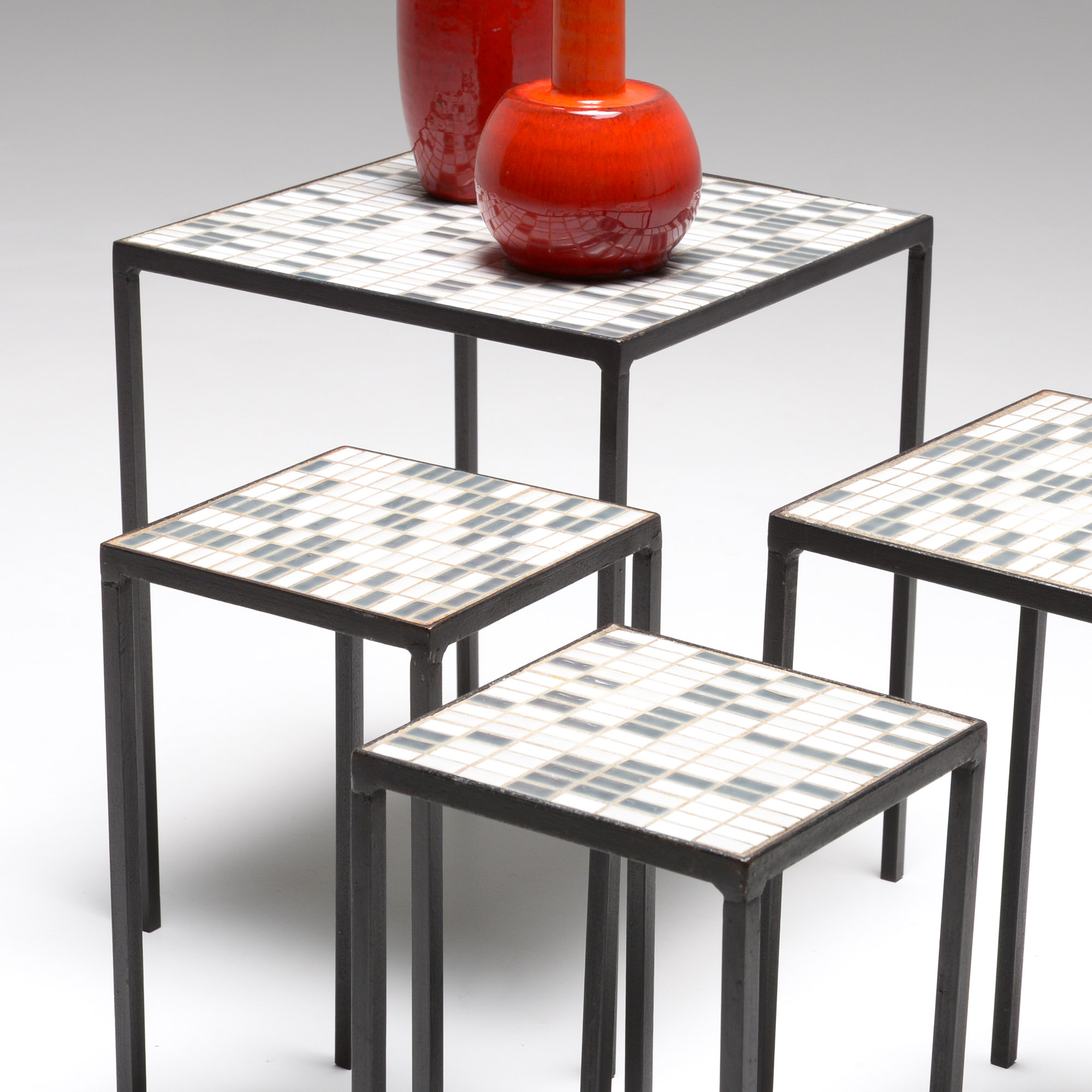 Set Of Mosaic Nesting Tables Vintage Design Point   DSC 6416 2 