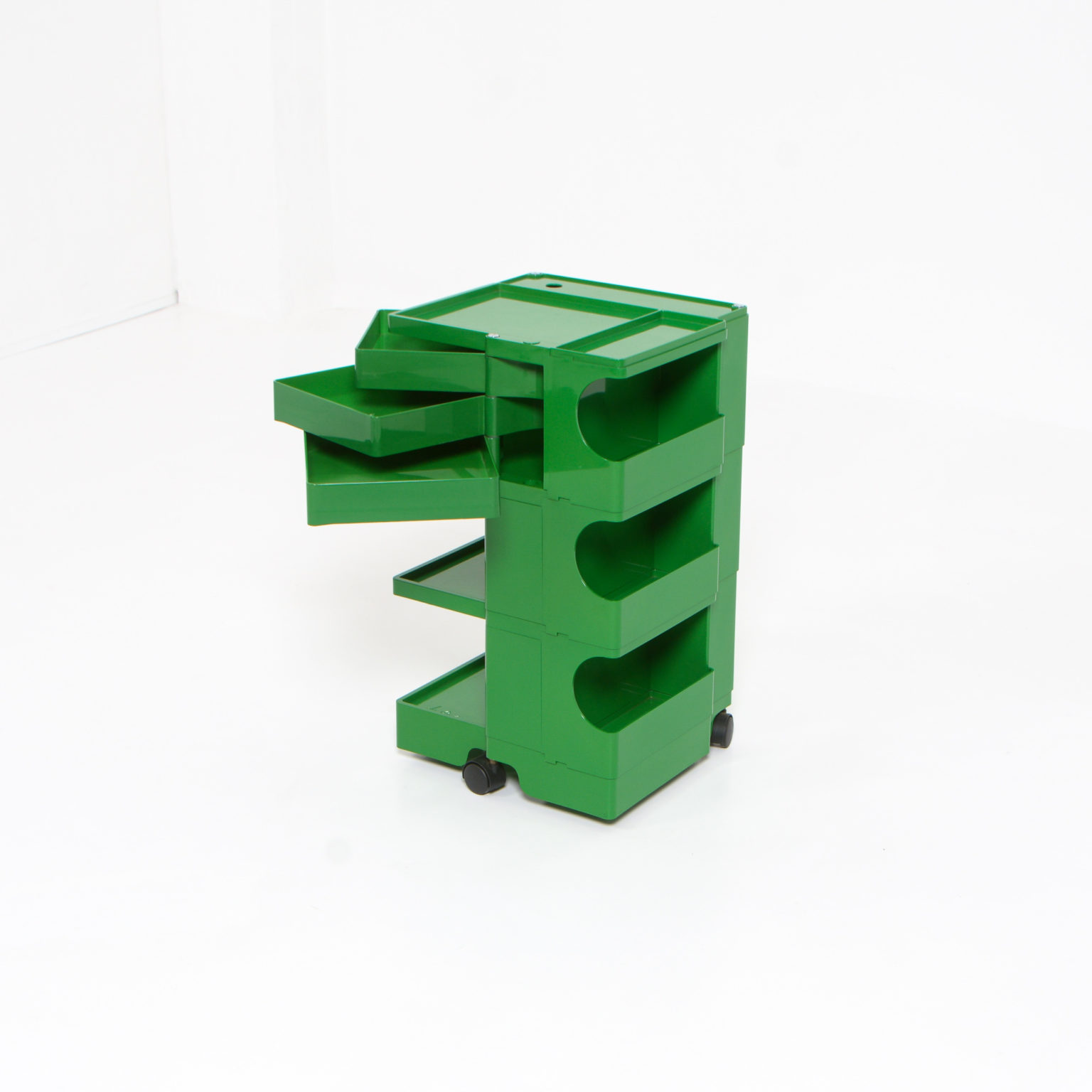 Green Boby Trolley by Joe Colombo for Bieffeplast - Vintage Design Point