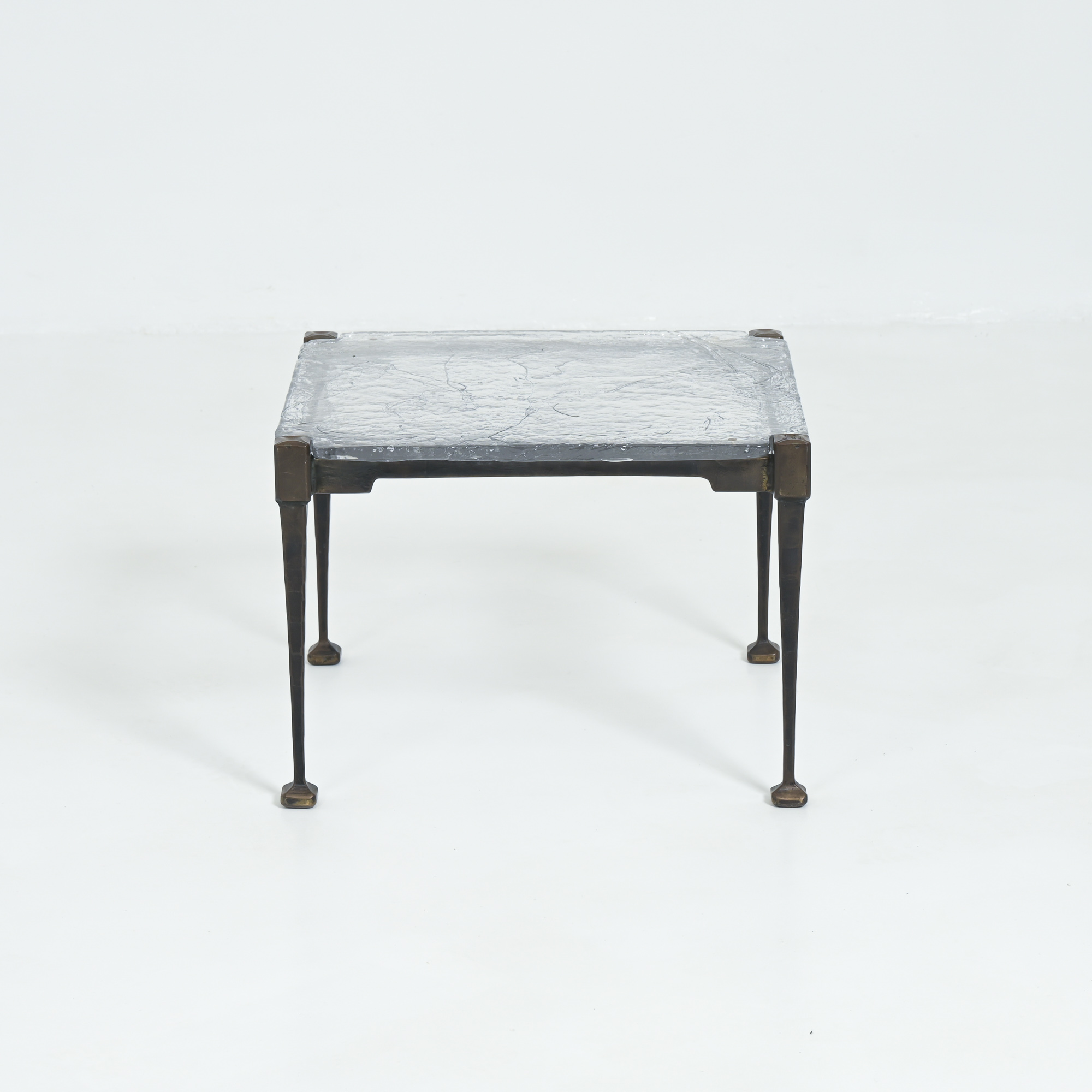 Square Bronze Coffee Table by Lothar Klute - Vintage Design Point